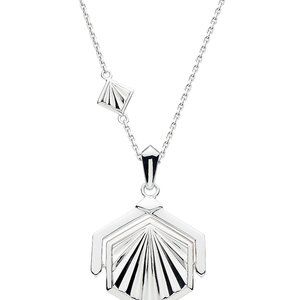 Kit Heath Deco Sterling Silver Spinner Necklace